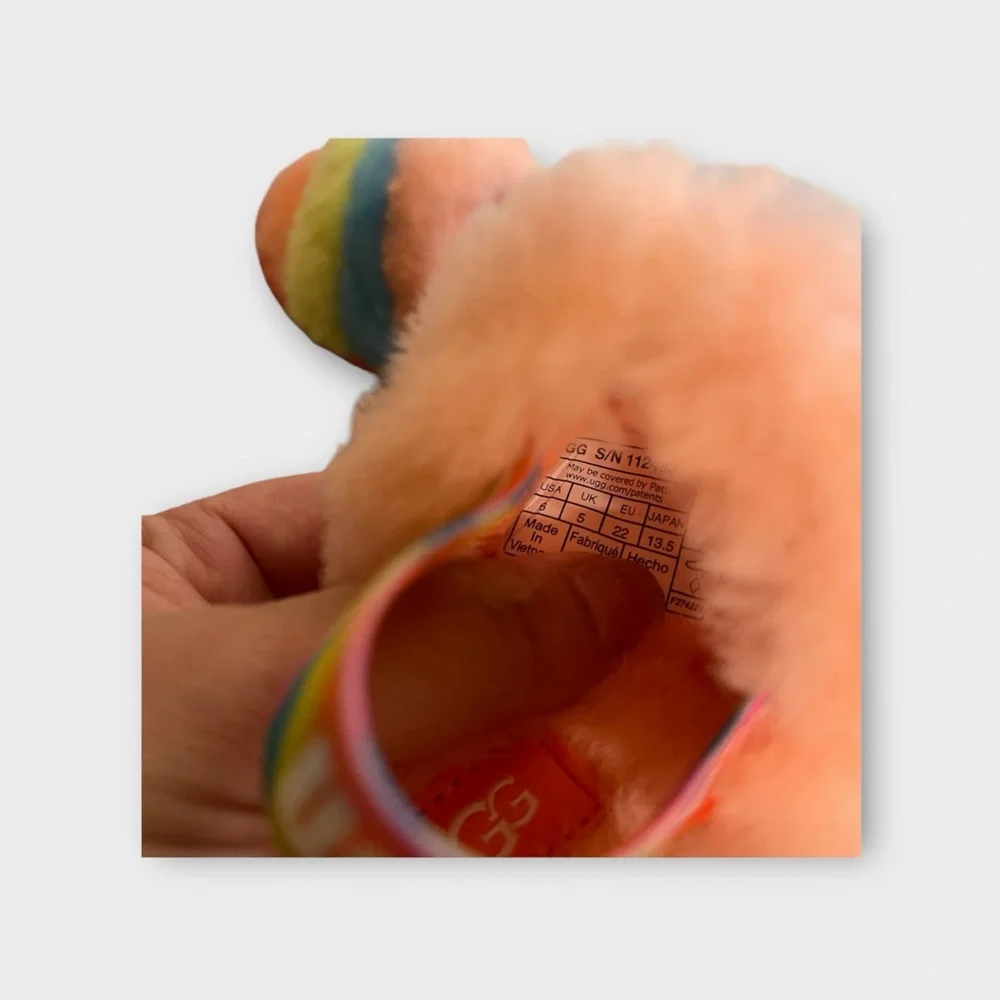Ugg Fluff Yeah Peach Bliss Slide - Picture 4 of 4